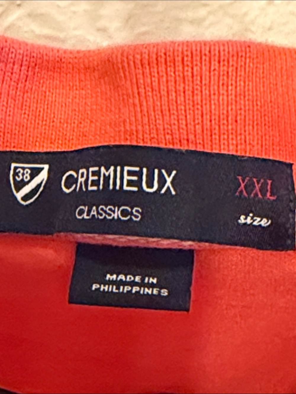 🪸🪸🪸BOGOHO🪸🪸🪸Cremieux Men's Coral-Orange Polo-2XL - Picture 5 of 9